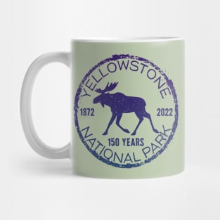 Yellowstone Moose Design for 150 Year Anniversary Mug